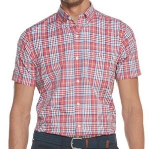 NWT Izod‎ Sm Men’s Short Sleeve Button Down Shirt